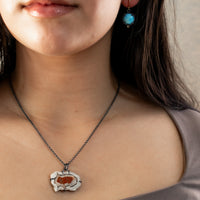 Golden Hills Turquoise 14k Gold Dot Earrings