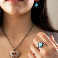 Size 7 | Golden Hills Turquoise Ring