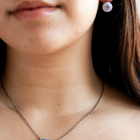 Forget Me Not Enamel Earrings