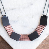 Salmon Seed Bead Necklace