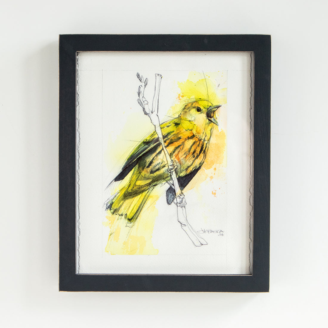Yellow Bird Singing | 9x11