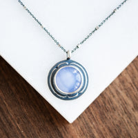 Chalcedony Anchor Necklace