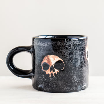 Triple Skull Black Mug no.2