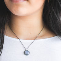 Chalcedony Anchor Necklace