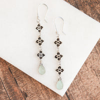 Small Aquamarine Meraki Dangle Earrings