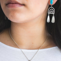 Sonoran Turquoise Rainbow Earrings