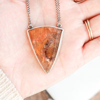 Iron in Quartz Necklace