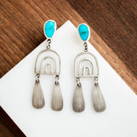 Sonoran Turquoise Rainbow Earrings