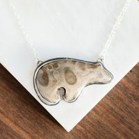 Petoskey Bear Necklace no.2