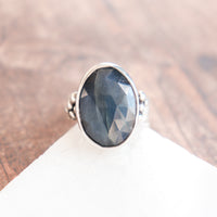 Size 7 | Sapphire Pebble Band Ring No.1