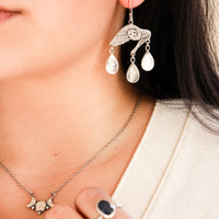 Owl + Teardrops Earrings