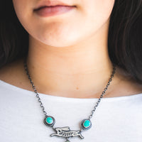 Turquoise Jackrabbit necklace