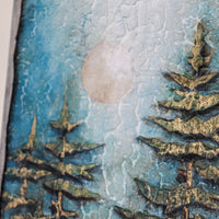 6x13 | Pine Tree Forest Edge | Blue