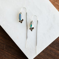 Ethiopian Opal Threader Earrings