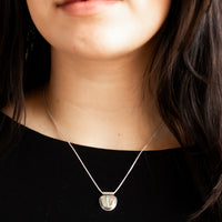 Half Moon Royston Ribbon Turquoise Necklace