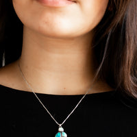 Opal Duo & Turquoise Stone Necklace