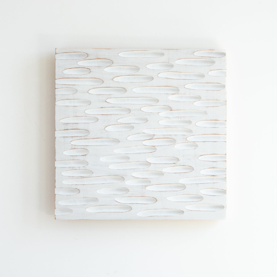 12x12 All White Wood Square | Maple no. 2
