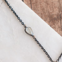 Opal Wood, Aquamarine 18k no.2 Ripple Necklace