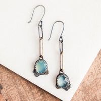 Chalcedony Forest Floor Earrings