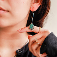 Turquoise Forest Floor Earrings