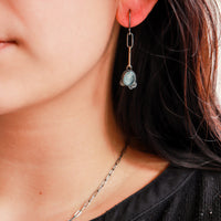 Chalcedony Forest Floor Earrings
