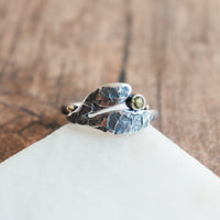 Size 8 | Peridot 14k Lunar Sprout Ring