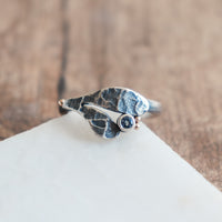 Size 7.5 | Sapphire 14k Lunar Sprout Ring