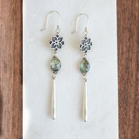 Prehnite Meraki Dangle Earrings