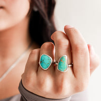 Size 6.75 | Turquoise Oblong Ring