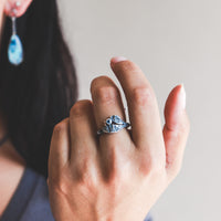 Size 7.5 | Sapphire 14k Lunar Sprout Ring