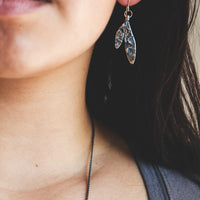 14k Medium Lunar Sprout Earrings