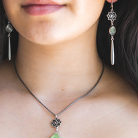 Prehnite Meraki Dangle Earrings