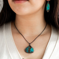 Opalized Wood Marquise Earrings - The Artisan's Bench