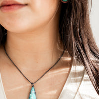 Opalized Wood Prong Stud Earrings - The Artisan's Bench