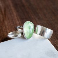 Size 8 | Prehnite Talisman Stacker Ring