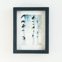Snowy Birches no.6 | 7x9