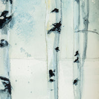 Snowy Birches no.6 | 7x9