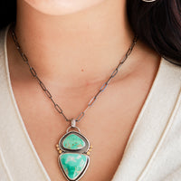 Fox Turquoise Pilot Mountain Necklace