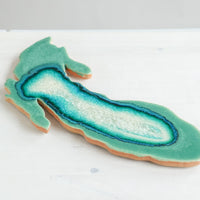 Lake Michigan Trivet | Aqua