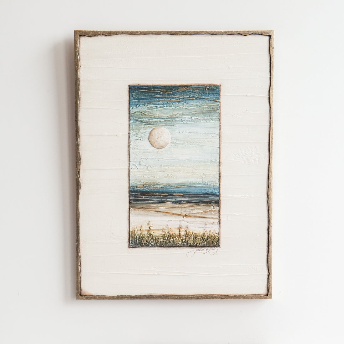 11x15 Vertical Moonscape | Blue