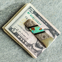Petoskey + Turquoise Money Clip