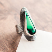 Size 9 | Variscite Teardrop Oblong Ring