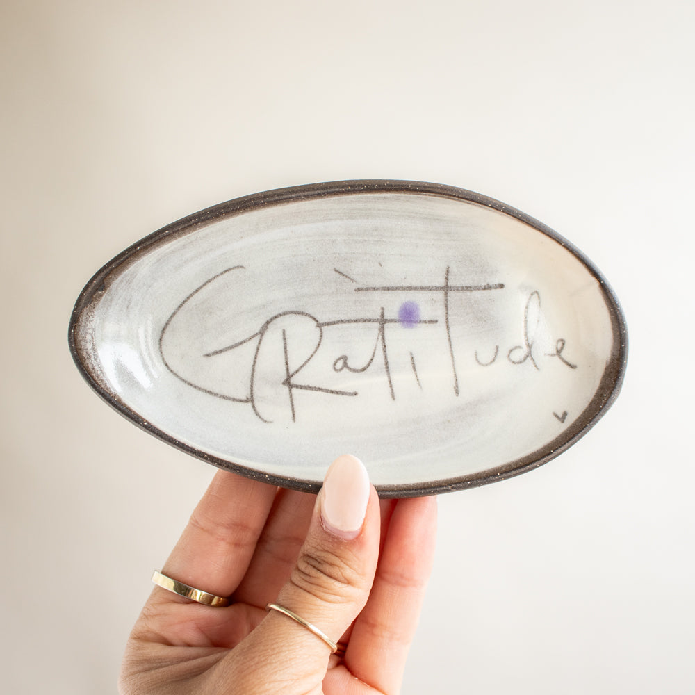 Oval Dish | Gratitude