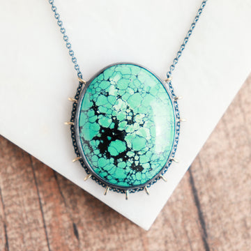American Turquoise 14k Necklace