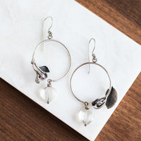 Quartz Beads Branch Earrings