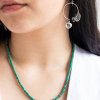 Fox Turquoise Beaded Pendant Necklace