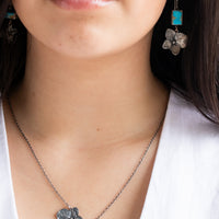 Citrine Hydrangea Necklace no.3