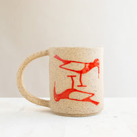 Birds Mug | Red Gloss