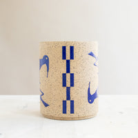 Birds Mug | Matte Blue
