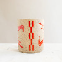 Birds Mug | Red Gloss
